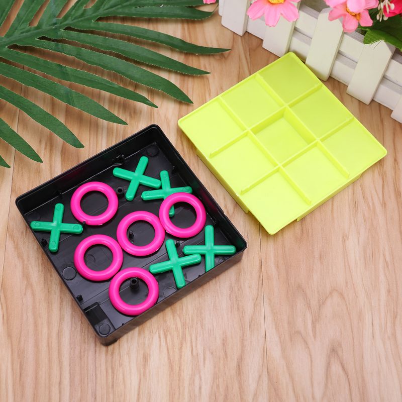 Plastica plastica O X Tic Tac Toe pezzi degli scacchi giocattoli Set bambini rompicapo bambino strumento di sviluppo di intelligenza educativa precoce regalo