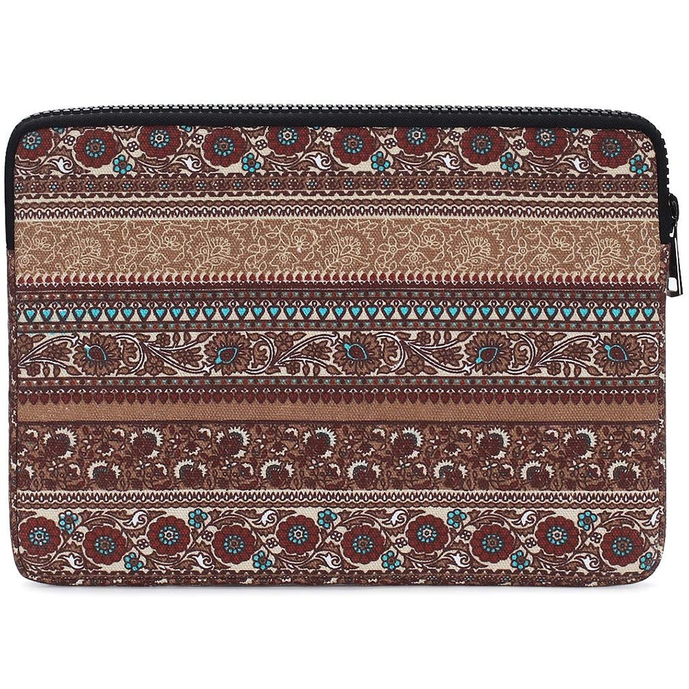 Domiso blomst stil stødsikker laptop sleeve taske til 10 " 11 " 13 " 13.3 " 14 " tommer macbook air/lenove/dell computertaske til kvinder