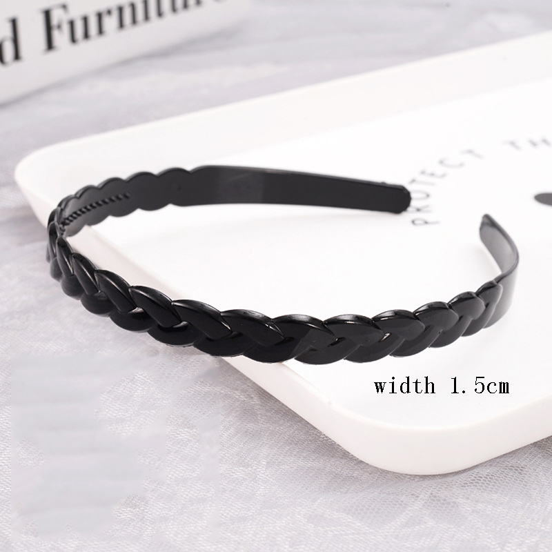 Antislip haarbanden voor vrouwen mannen eenvoudige bezel hoofdband wassen haar pony houder gezichtsmasker haar hoepel haarband haaraccessoires: Donkergrijs