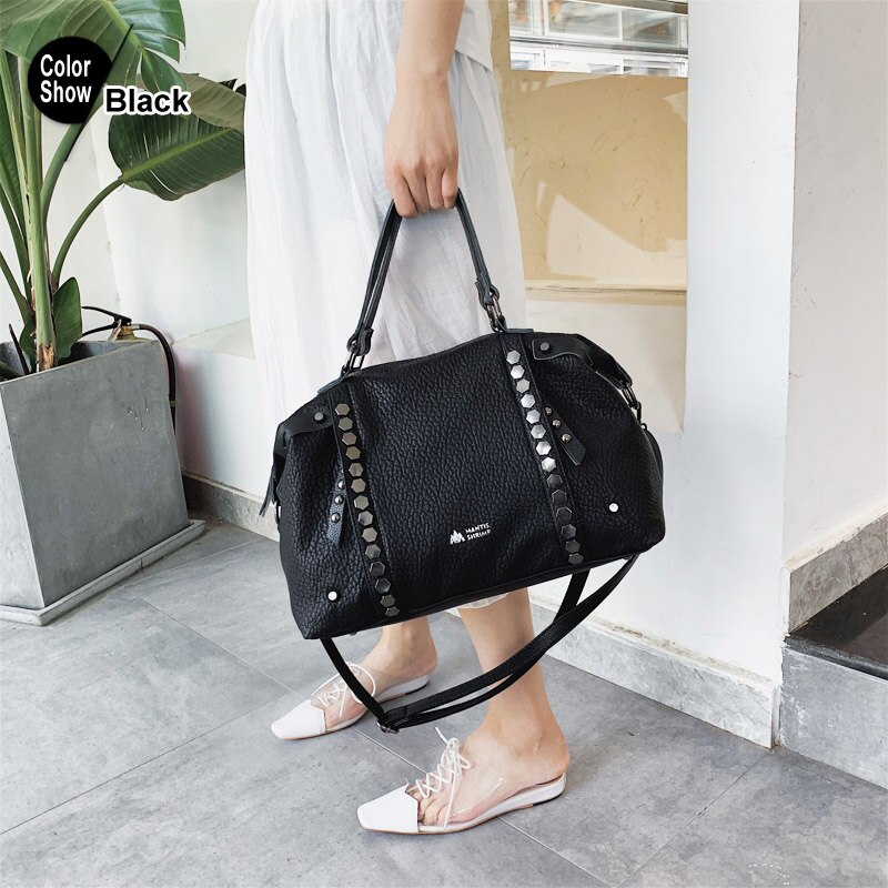 Niet Totes große große PU leder lässig Tote frauen schulter taschen handtasche Weiche umhängetaschen für frauen Boston: Default Title