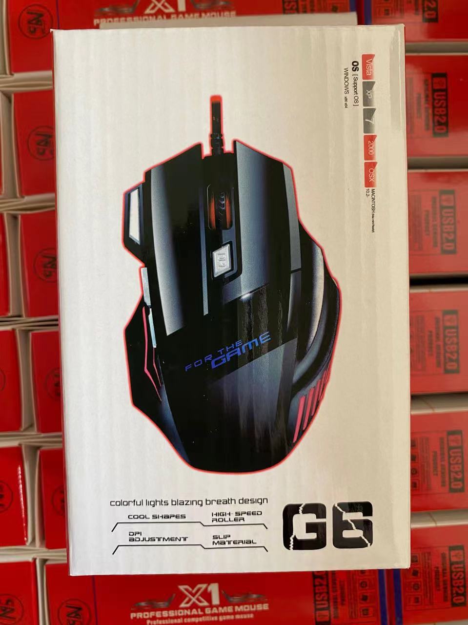 1 PC Hyperspeed USB Gaming Mouse RGB Backlit Ergonomic Gaming Mice 7D Esports Wired Mouse for Laptop PC Gamer: Default Title