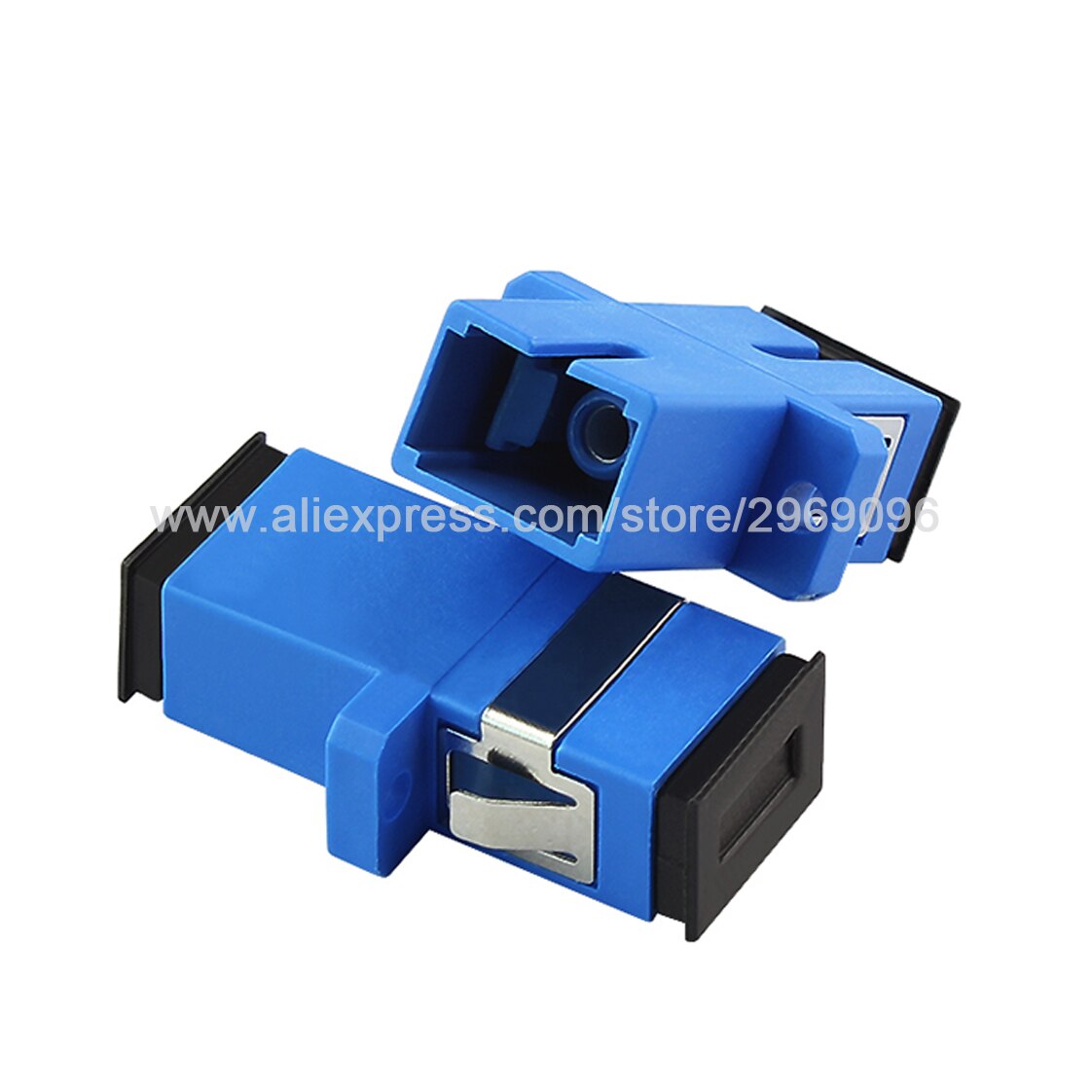 50Pcs Ftth Sc Upc Sx Glasvezel Adapter Sc Glasvezel Koppeling Sc Fiber Flens Sc Upc Connector Gebruik voor Ftth Project