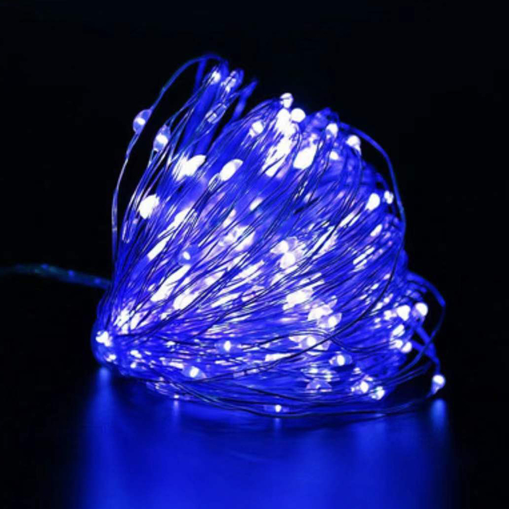 Guirlande lumineuse Led à piles en fil de cuivre, guirlande lumineuse à faire soi-même, pour noël, fête de mariage, décoration de chambre à coucher: Rouge / O