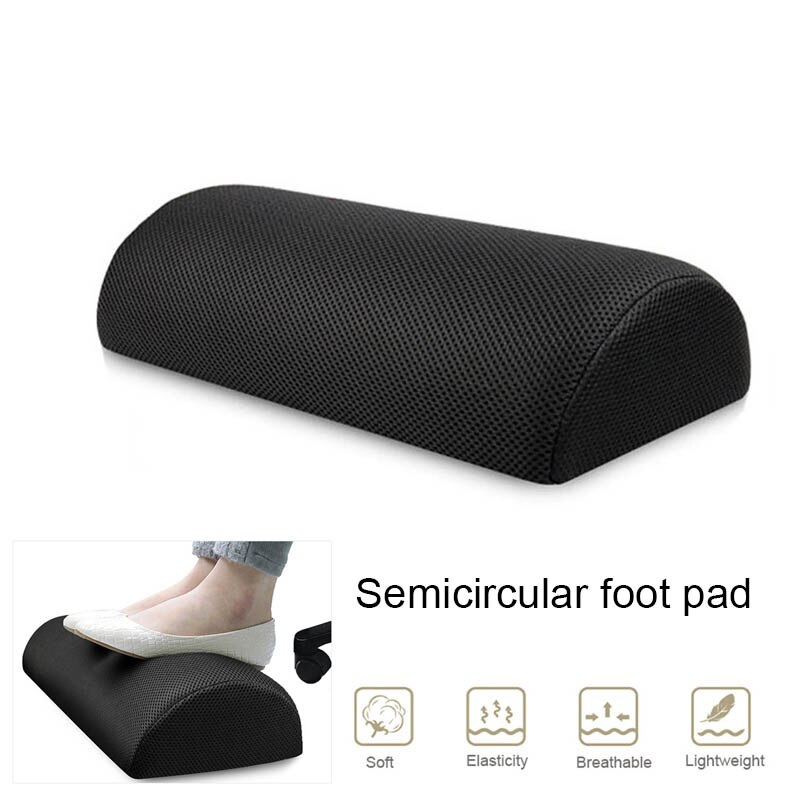 Memory Foam Foot Rest Cushion Non-Slip Foot Stool Under Desk for Office Home YE