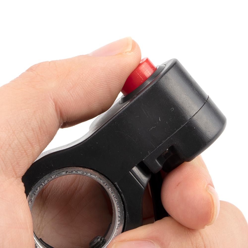7/8'' Universal Motorcycle Handlebar Switch Horn Starter Kill Button Switch E-Bike Motor Single Switch