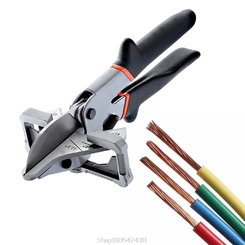 135 Degree Adjustable Angle Scissors Miter Cutter Angle Shear Hand Shear Pipe Scissors Cable Hose Wire Trunking Duct Cut N10 20