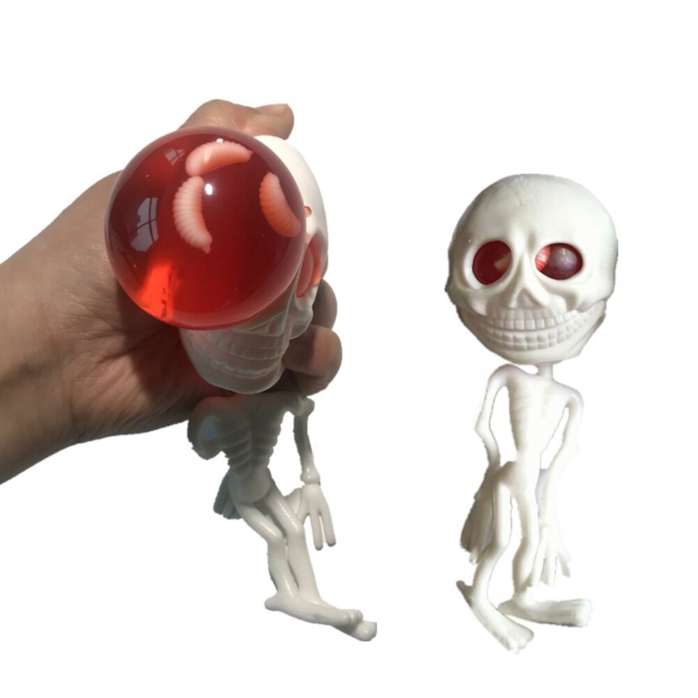 1Pcs Rubber Bal Water Bal Alien Vormige Duurzaam Portative Anti-Stress Walging Zachte Decompressie Bal Voor Home ontspannen