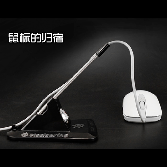 Muis Bungee Touw Clip-Flexibele Muis Bungee Touw Clip Draad Kabel Organizer Holder Line fixer Wit