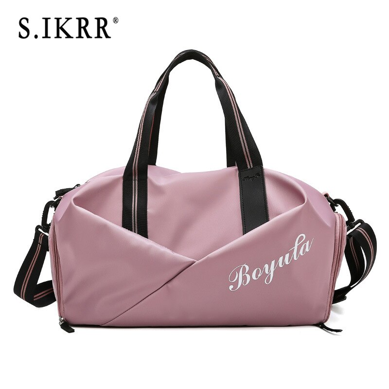 S. Ikrr Sport Tas Reistas Praktische Vrouw Bagage Organizer Weekend Tassen Reizen Vrouwen Waterdichte Outdoor Yoga Reizen Handtas: Cherry Pink