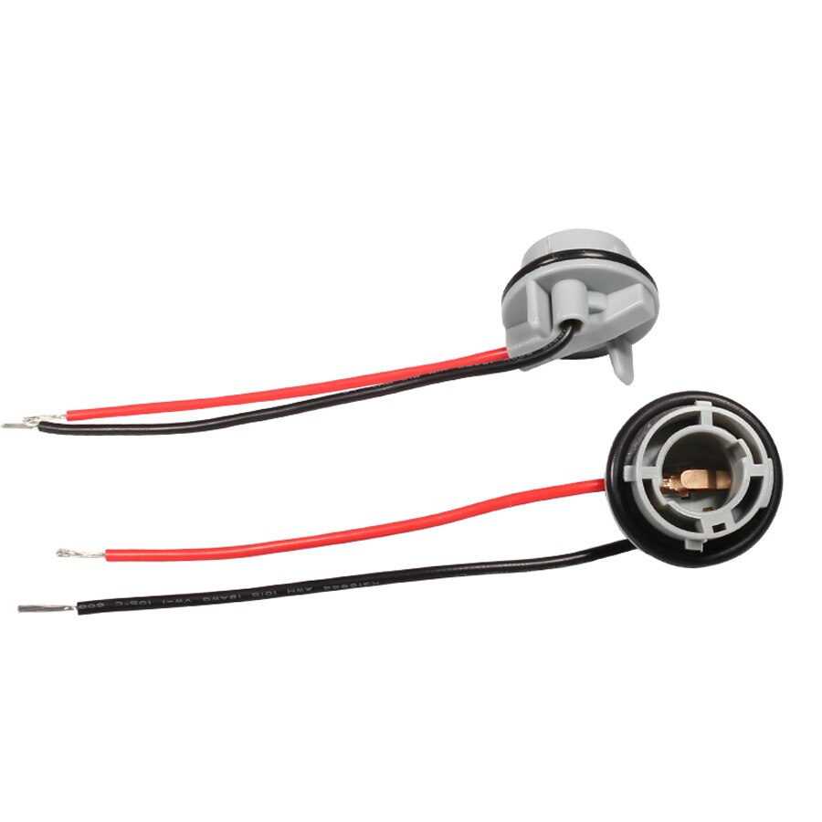 Yccpauto 1156 ba15s pære sokkel holder  p21w lampe sokkel kontakt for bakvendt sikkerhetslys plast bil styling 2 stk