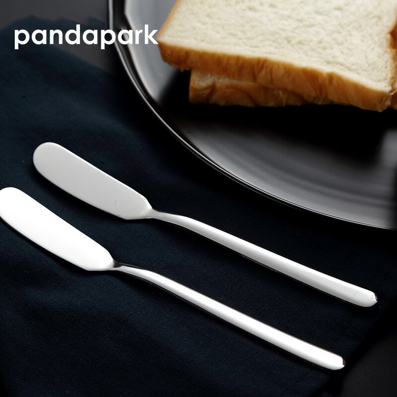 Pandapark 304 rustfrit stål smørkniv ost dessert bestik syltetøjsspreder morgenmadsværktøj osteknive pps 007