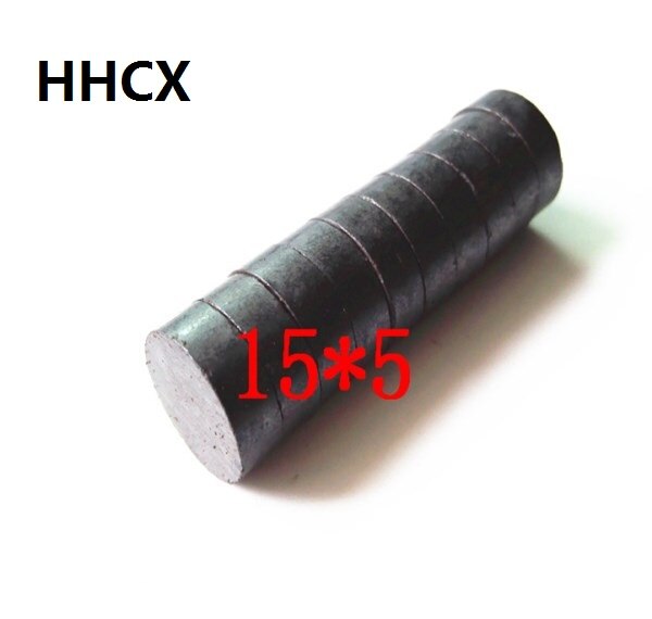 50 stk/parti  y30 skive ferrit magnet 15*5 mm permanent magnet 15mm x 5mm sort rund højttaler magnet 15 x 5 mm