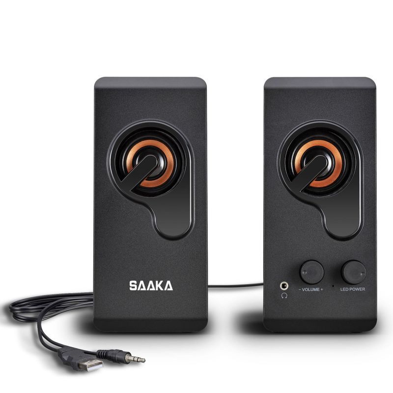 Altavoces envolvente 4D para ordenador portátil, barra de sonido de graves estéreo, Subwoofer, Sistema de música HIFI, no Bluetooth, USB: Default Title