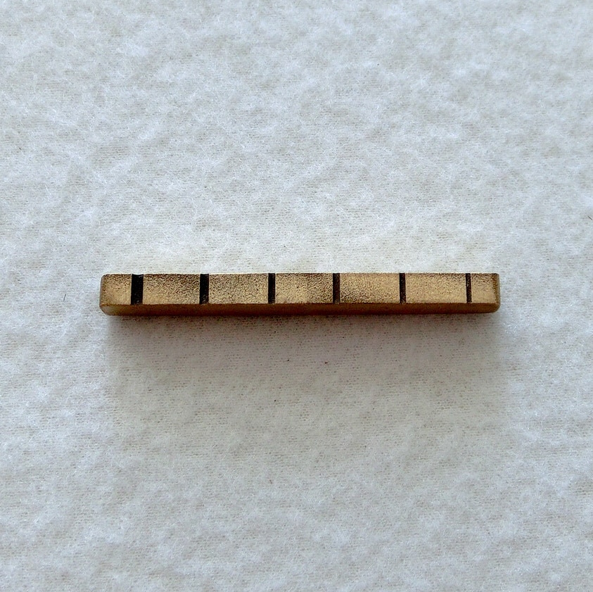 Sell guitar parts 1pc guitar brass nut 43MM ST guitar nut right handed TL brass guitar nut