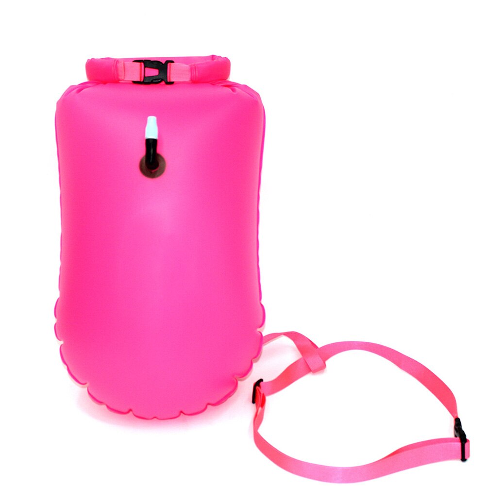 Bouée de bain pour nageurs Signal natation bulle épaissie Anti-noyade sac de plage tirer bouée pour enfants adultes B2Cshop: Rouge