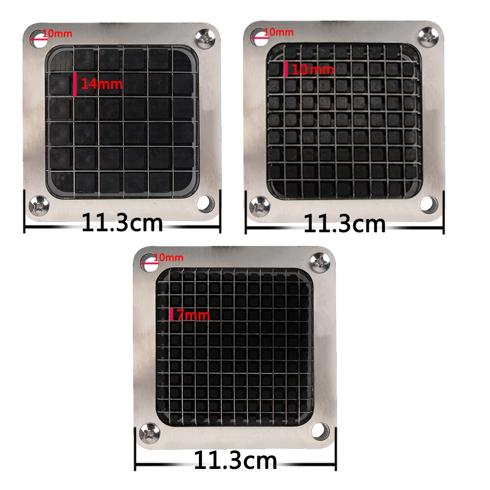 3 Blades Stainless Steel Vegetable Potato Chips French Fry Cutter Cutting Chopper Size Fruit Cutters French Fry Maker Tools