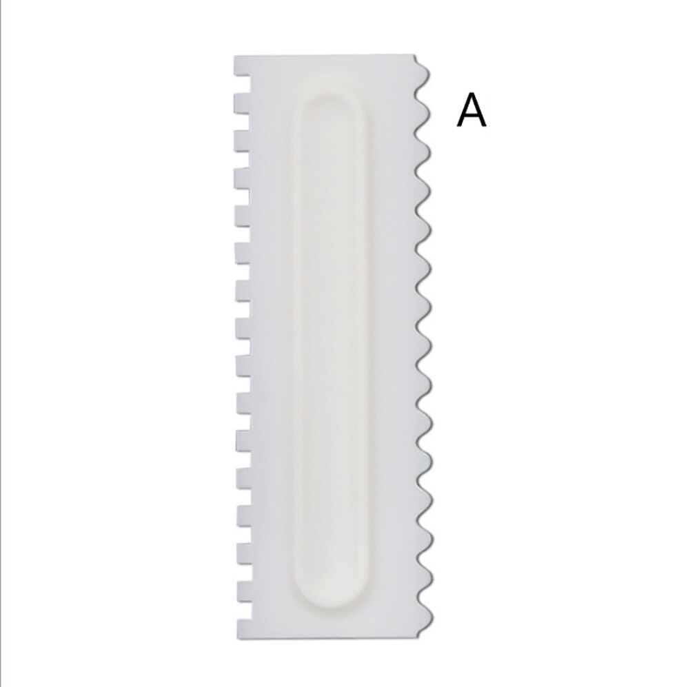 Gâteau décoration peigne glaçage plus lisse gâteau grattoir pâtisserie 6 Textures de outils de cuisson VIP pour gâteau outil directe: A