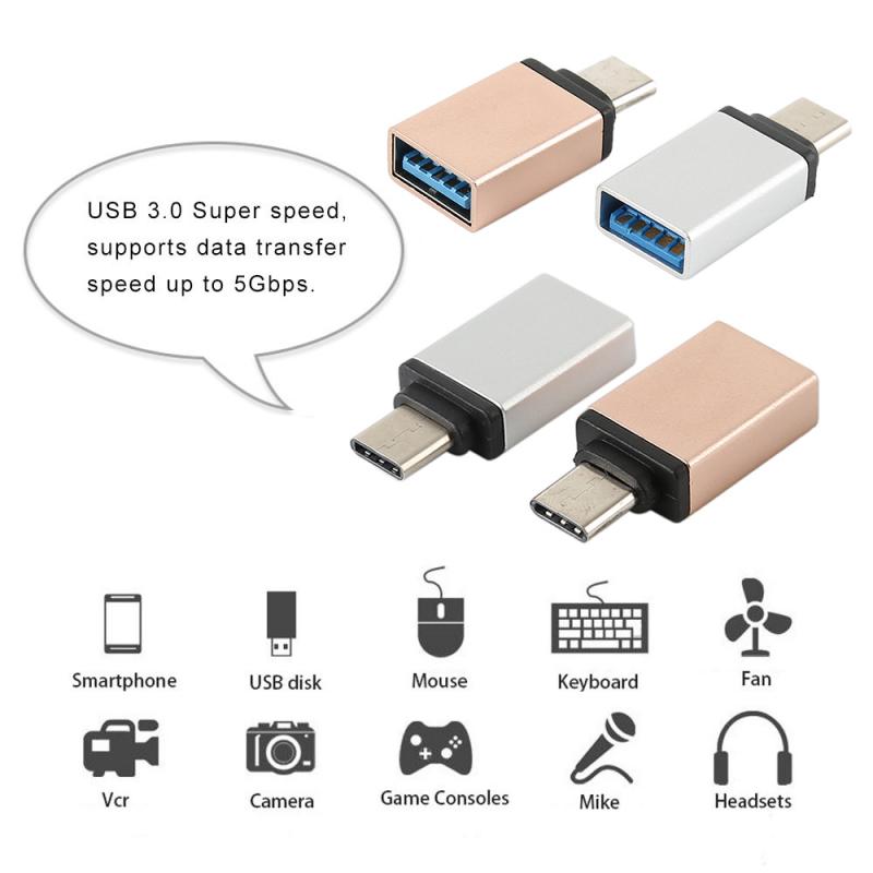 5/3/1Pcs USB-C Type C Male Naar Usb 3.0 Female Otg Data Sync Adapter charge Micro Usb Kabel Voor Mobiele Telefoon