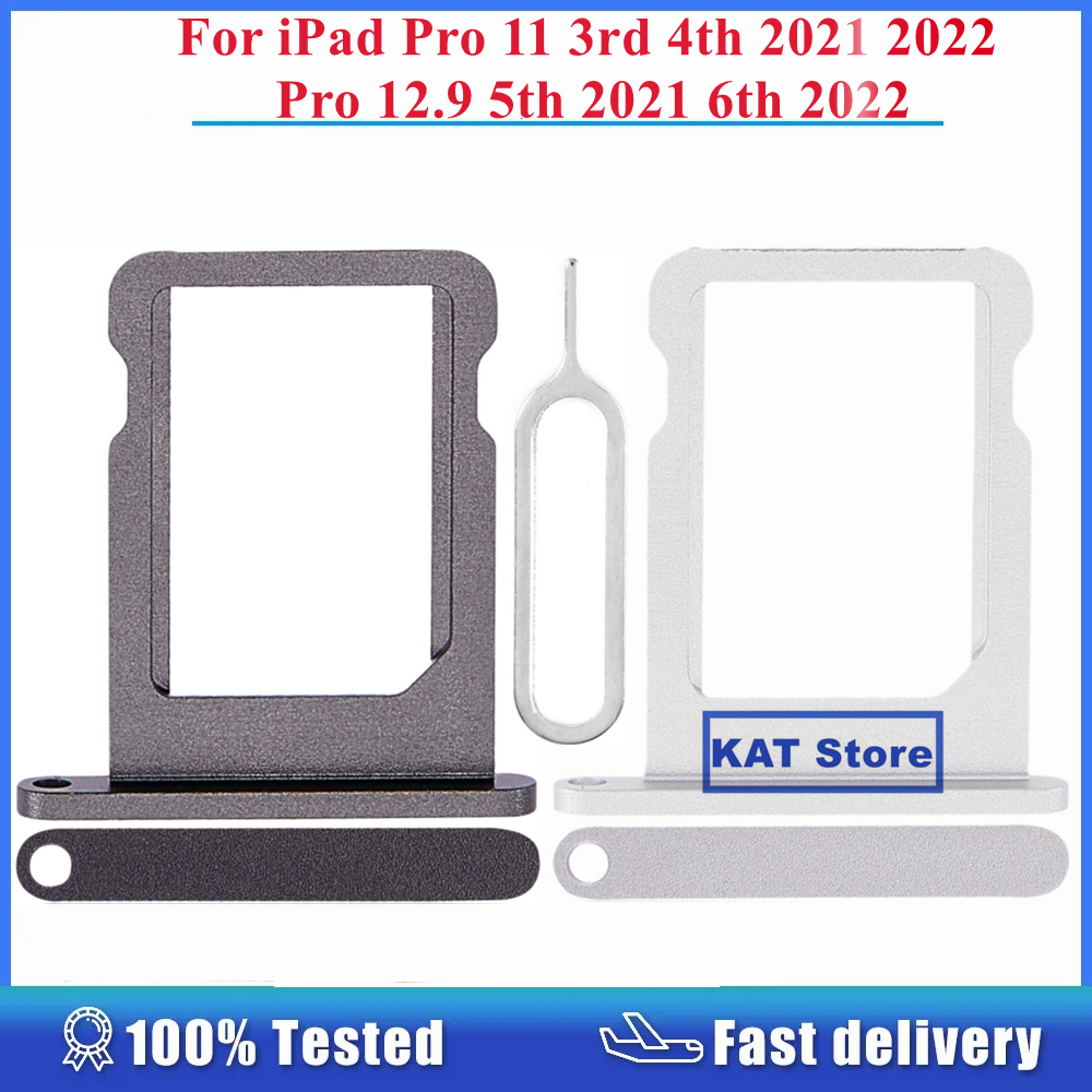 Per iPad Pro 11 3rd 2021 4th 2022 12.9 5th 6th SIM Card Holder Slot vassoio Sim con parti di ricambio per strumento perno di espulsione