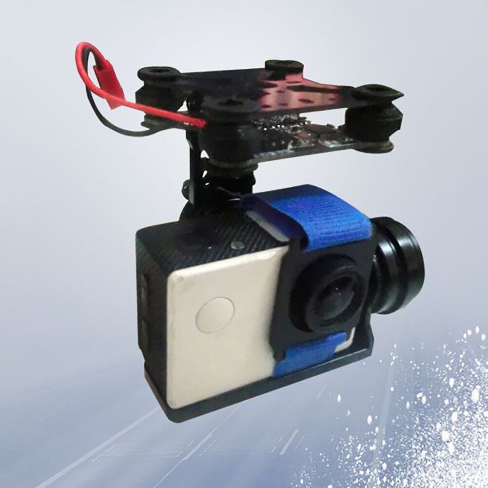 Gimbal aluminiumslegering 2 akse controller letvægtsfotografering med skruesensor holdbar børsteløs til gopro kamera