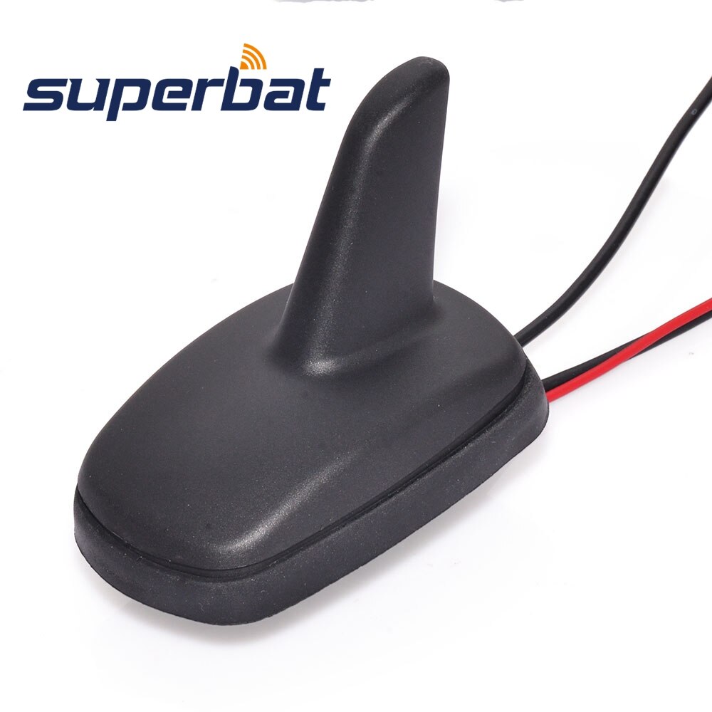 Superbat DAB/DAB+/FM Car Digital Radio/Stereo Amplified Aerial Roof Mount Antenna and SMA Aerial Replacement Cable for Auto DAB