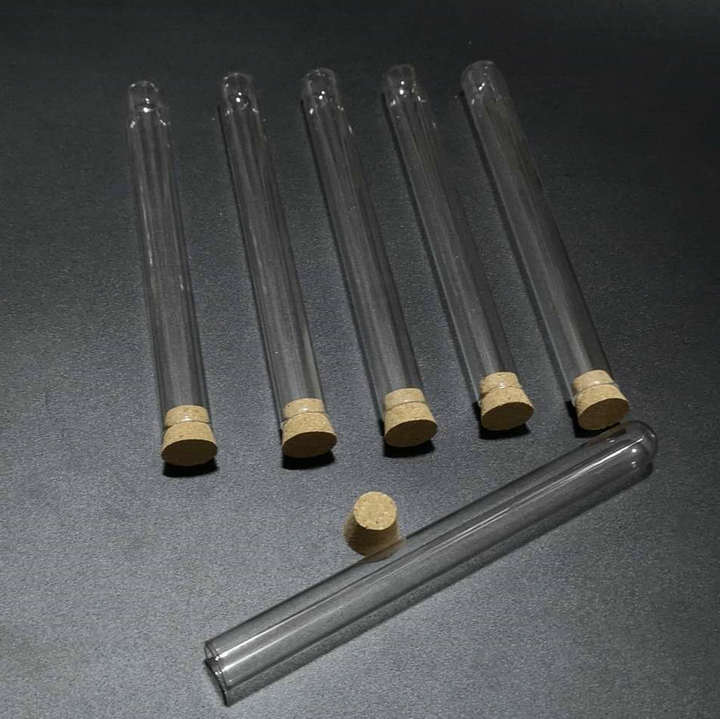 30 pçs/lote 15x150mm Tubo De Ensaio com tampa de Fundo Redondo de Vidro Transparente para a Escola/Vidraria De Laboratório