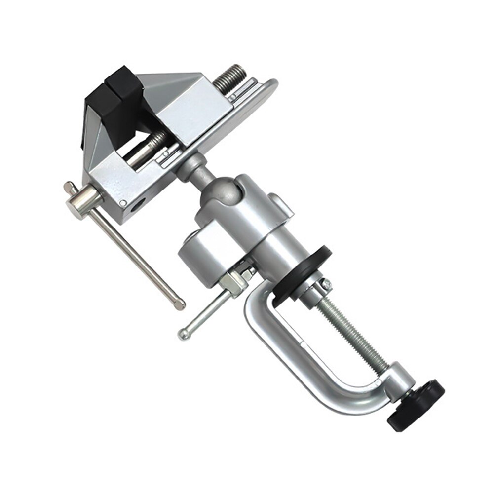 360° Aluminum Alloy Rotating Table Vise Table Grinder Holder Swivel Bench Vise Clamp Electric Drill Stand Metal Working Tool: Type A