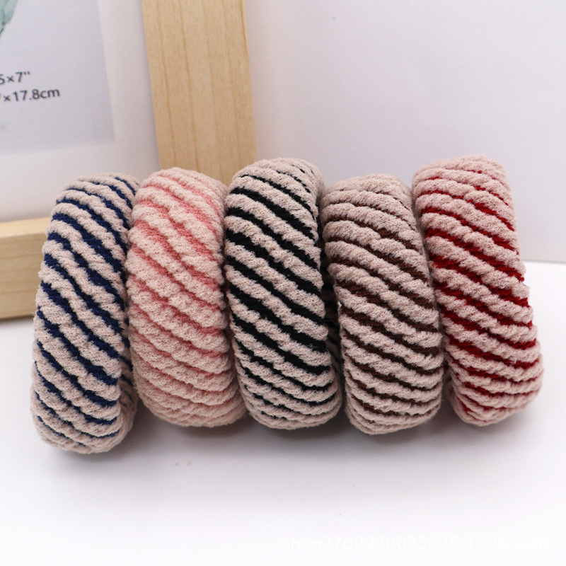 5 uds. De coleteros simples para mujeres y niñas, bandas elásticas de goma para el cabello, accesorios, lazo, Anillo para el cabello, tocado de cuerda, tocados, soporte para cola de caballo: Verde