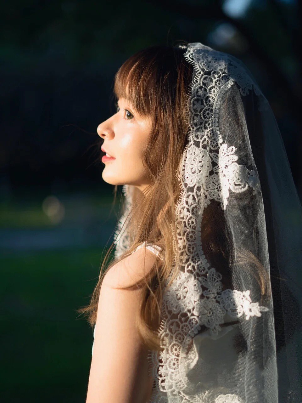 Et lag blondekant sort brudeslør 1.5*1.5m langt bryllupsslør bryllupstilbehør mariage bryllupsslør cosplay
