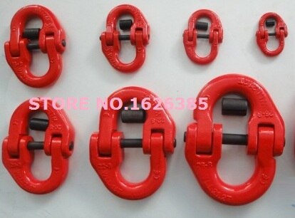 3.15--5.3Ton G80 connecting link chain industrial grade lifting rigging hardware forged alloy steel chain connector hoist