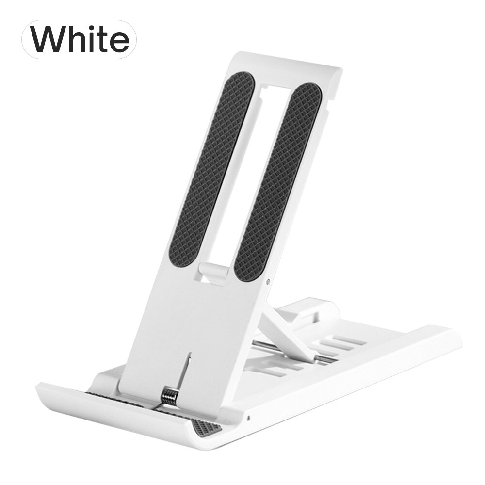 Składany tablet stojak na telefon stacjonarny 6 poziomów regulowany uchwyt na biurko składany uchwyt na biurko dla Xiaomi iPad iPhone Samsung: biały