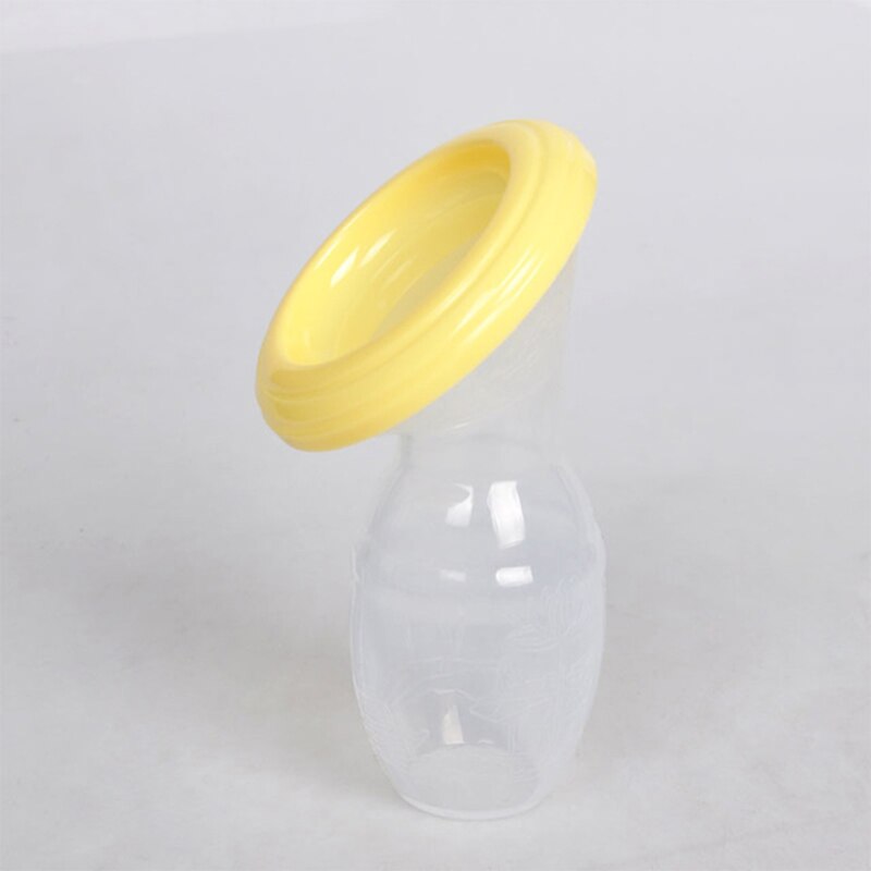 Manuelle Brust Pumpe Zubehör Silikon Mütterlichen Milch Collector Halter Baby Stillen Babe Finger Silikon Zahnbürste Sauber: yellow andtoothbrush