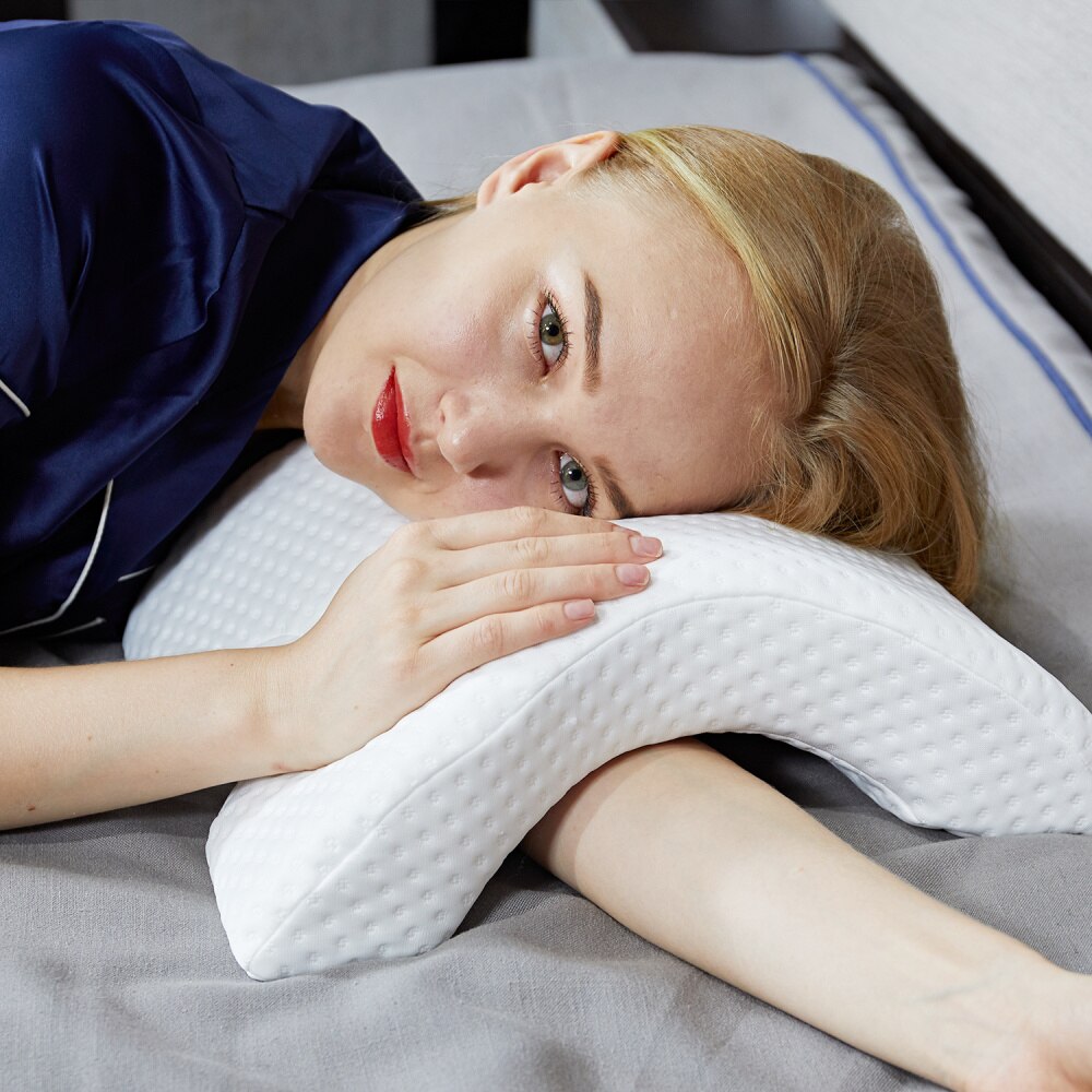 Eis seide paar kissen Gewölbte Skelett mittagspause kissen Langsam Rebound speicher kissen X Null druck kissen