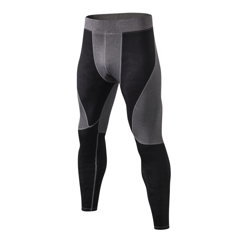 Nuovo Mens di Sport Leggings Autunno Inverno PRO Compressione Stretto Pantaloni Per Il Fitness All&#39;aperto Palestra di Alta Elastico Pantaloni Mimetici Formato di UE