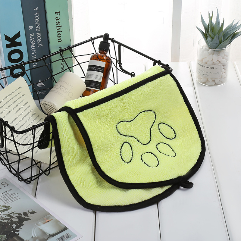 Ręcznik dla zwierzaka szybkoschnący ręcznik dla psa szlafrok miękkie włókno chłonny ręcznik kąpielowy dla kota wygodny czyszczenie zwierząt akcesoria dla zwierząt myjki: YELLOW