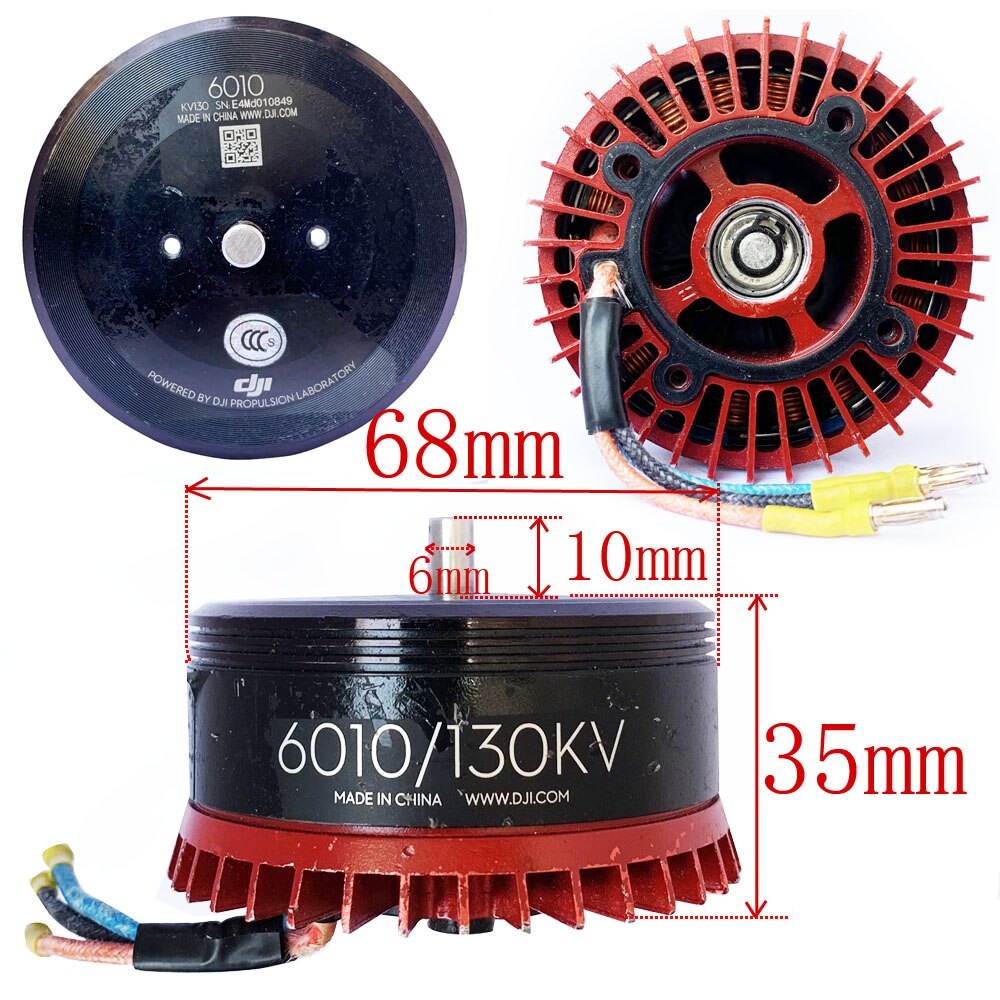 1pc 6010 Swiss Motor Brushless Outrunner DC motor Strong power supply 130KV Large Torque External Rotor Motor with Large Thrust