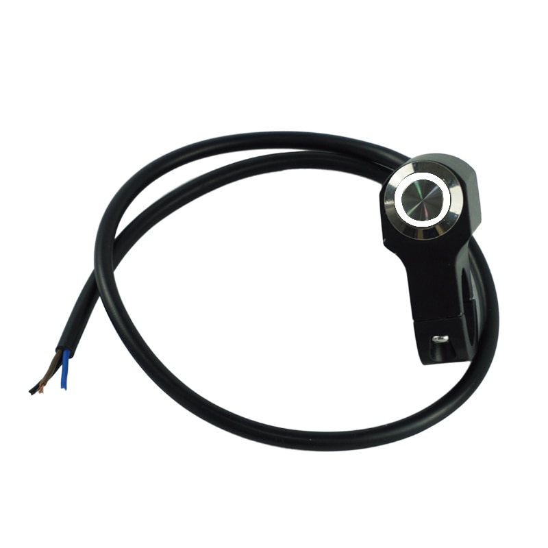 Universal 22mm 7/8 "motorcykelkontakter styr monteret horn power start kill on-off switch knap med led lys