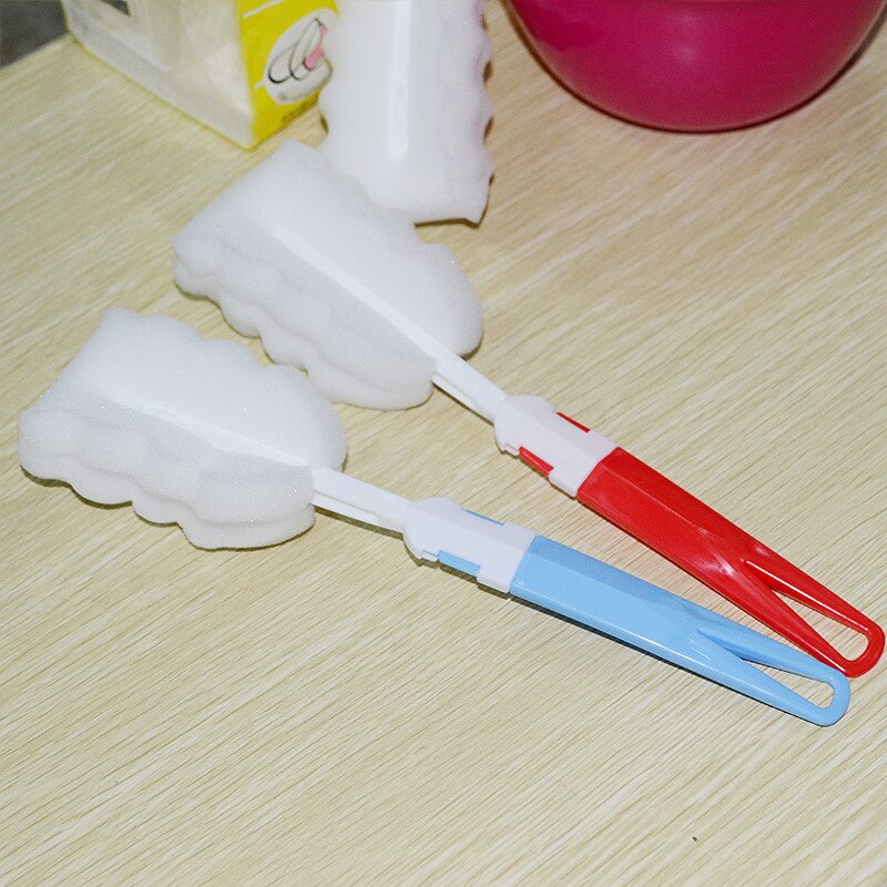 1 stücke Baby Milch Flasche Nippel Schwamm Reiniger Pinsel Neugeborenen Fütterung Milch Flasche Nippel Pinsel Reinigung
