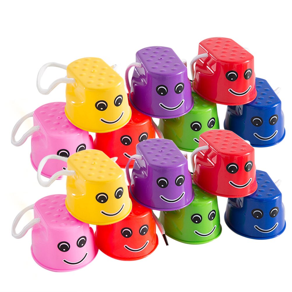 2 Stks/set Stelten Speelgoed Eenvoudige Duurzaam Heldere Kleuren Balance Stelten Gevoel Training Kinderen Outdoor Games Verdikte Springen Plezier Speelgoed