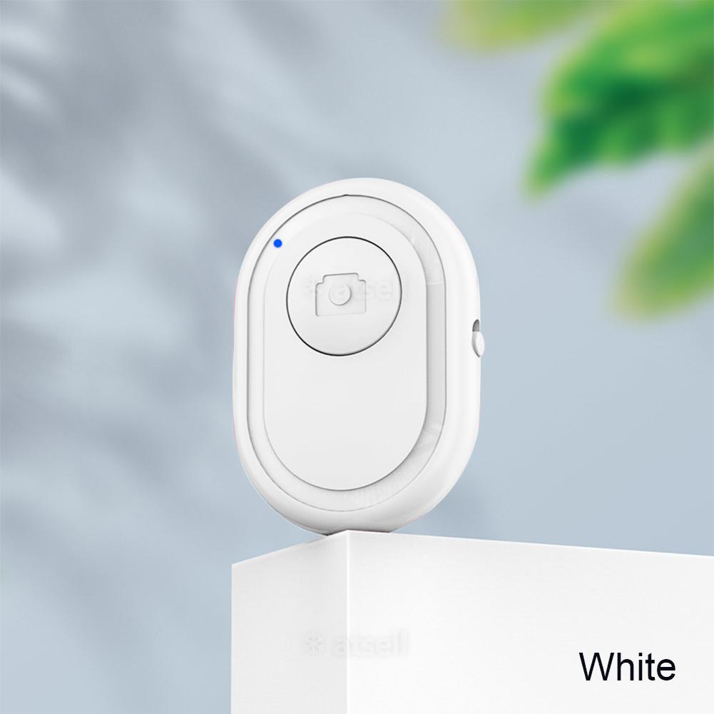 Mini Bluetooth-compatible Wireless Controller Self-timer Stick Remote Control Button For Camera Trigger Release Selfie For iOS A: white