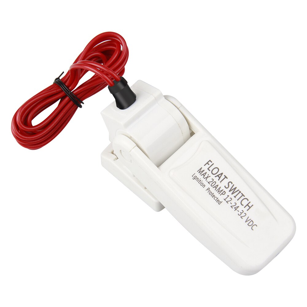 White Bilge Pump Float Switch 12V 24V or 32V 28" Wire Cable Novel