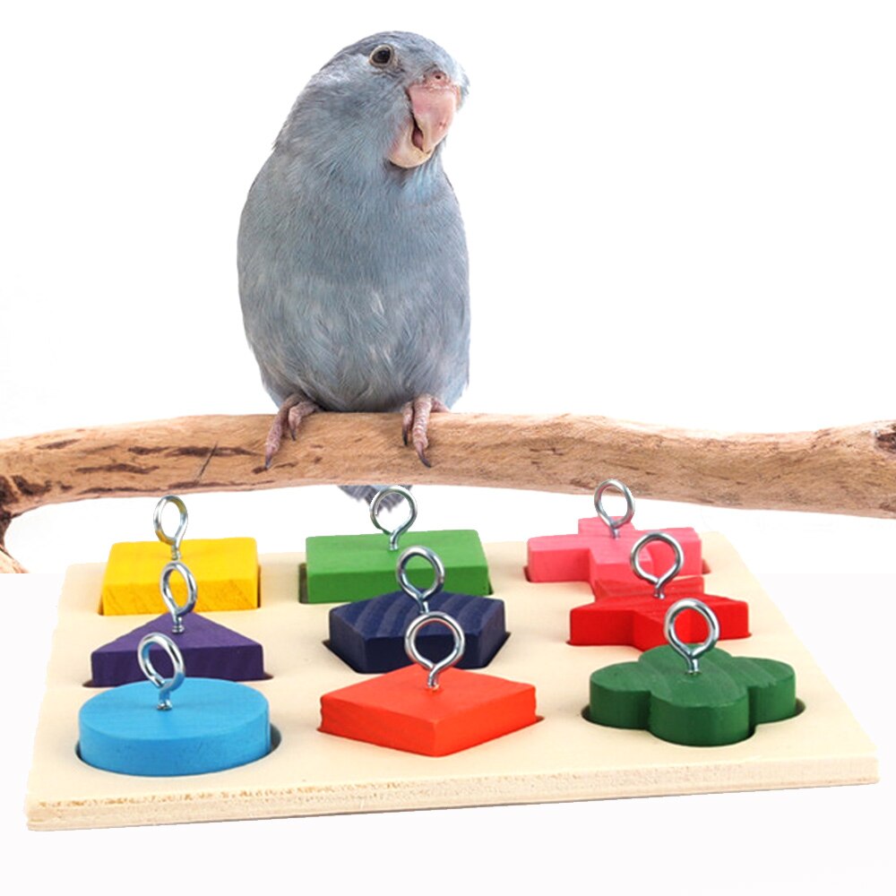 Papegaaien Educatief Houten Speelgoed Kleurrijke Puzzels Stapelen Games Vogel Intellectuele Spelletjes Lbshipping