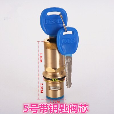 Standaard Thermostatische Spool Koperen Keramische Kraan Cartridge Water Mengkraan Innerlijke Spoel Handvat Schakelaar Reparatie Accessoires: 4