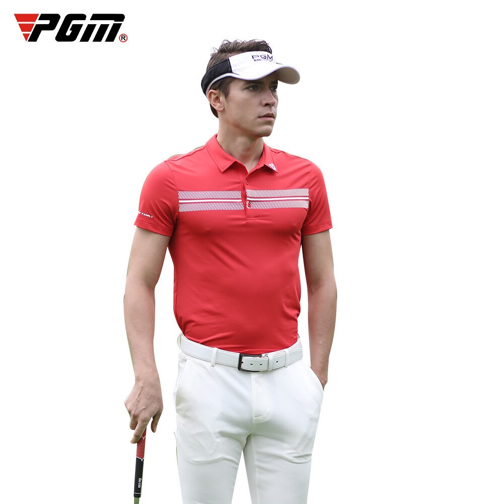 Pgm golfkleding zomer heren ademende sportkleding heren t-shirts met korte mouwen snel drogende stof sportkleding tops