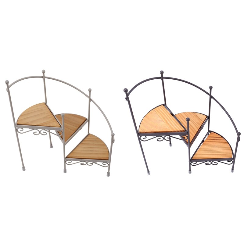 Moderne Eisen Wendeltreppe Blume Stand Heimat Balkon Sukkulenten Kleine Topf Ornamente Boden Gestell