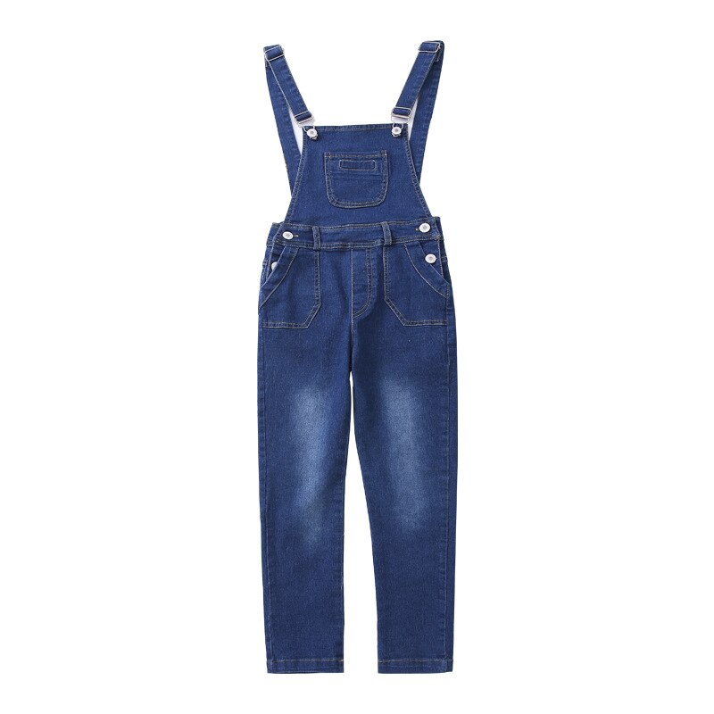 2020 outono crianças meninas denim macacão primavera calças jeans para meninas sólida criança macacão 8 10 12 anos adolescente menina macacão