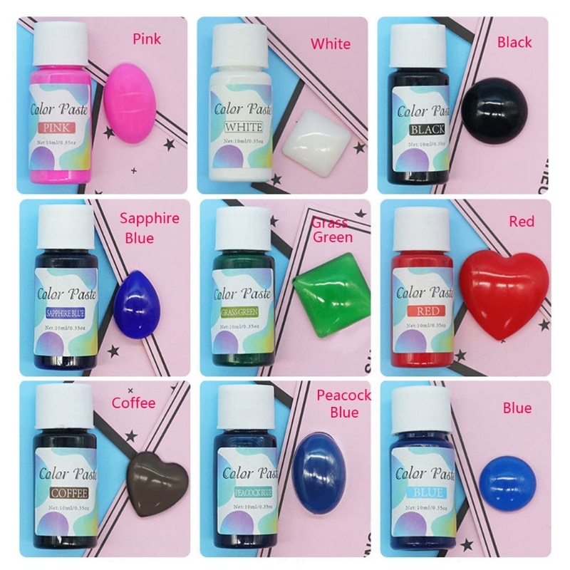 24 Colors Resin Paste Pigment Opaque Solid Color R... Grandado