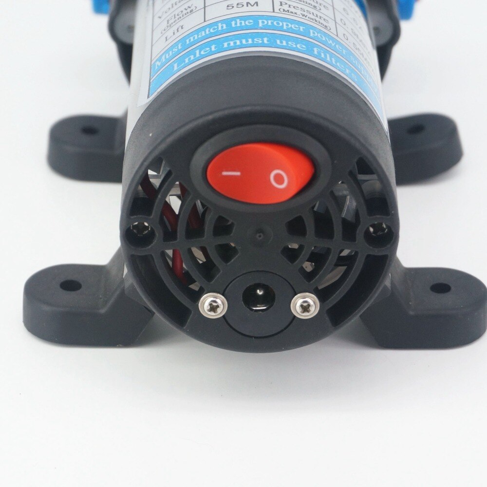 DC 12V 80W Micro Diaphragm Water Pump Self-priming Booster Pump With Automatic Pressure Switch and Cooling Fan