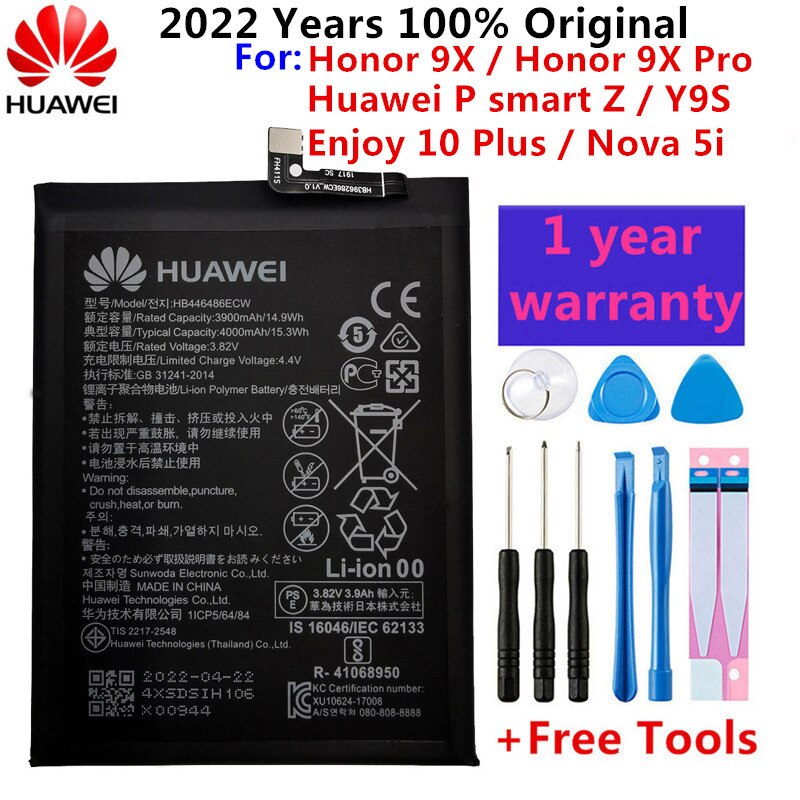 Original Battery For Huawei Honor Mate Nova 2 3 5C 5A 6A 7 7C 7A 7X 8 8A 8C 8X P8 9 Y9 P9 10 P10 20 P20 Lite Pro Plus Batteries: HB446486ECW