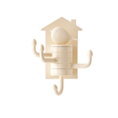 Verticale draaihaak multifunctionele haak voor thuis sleutelhouder wandhaak keuken badkamer hanger plakhaken: Geel